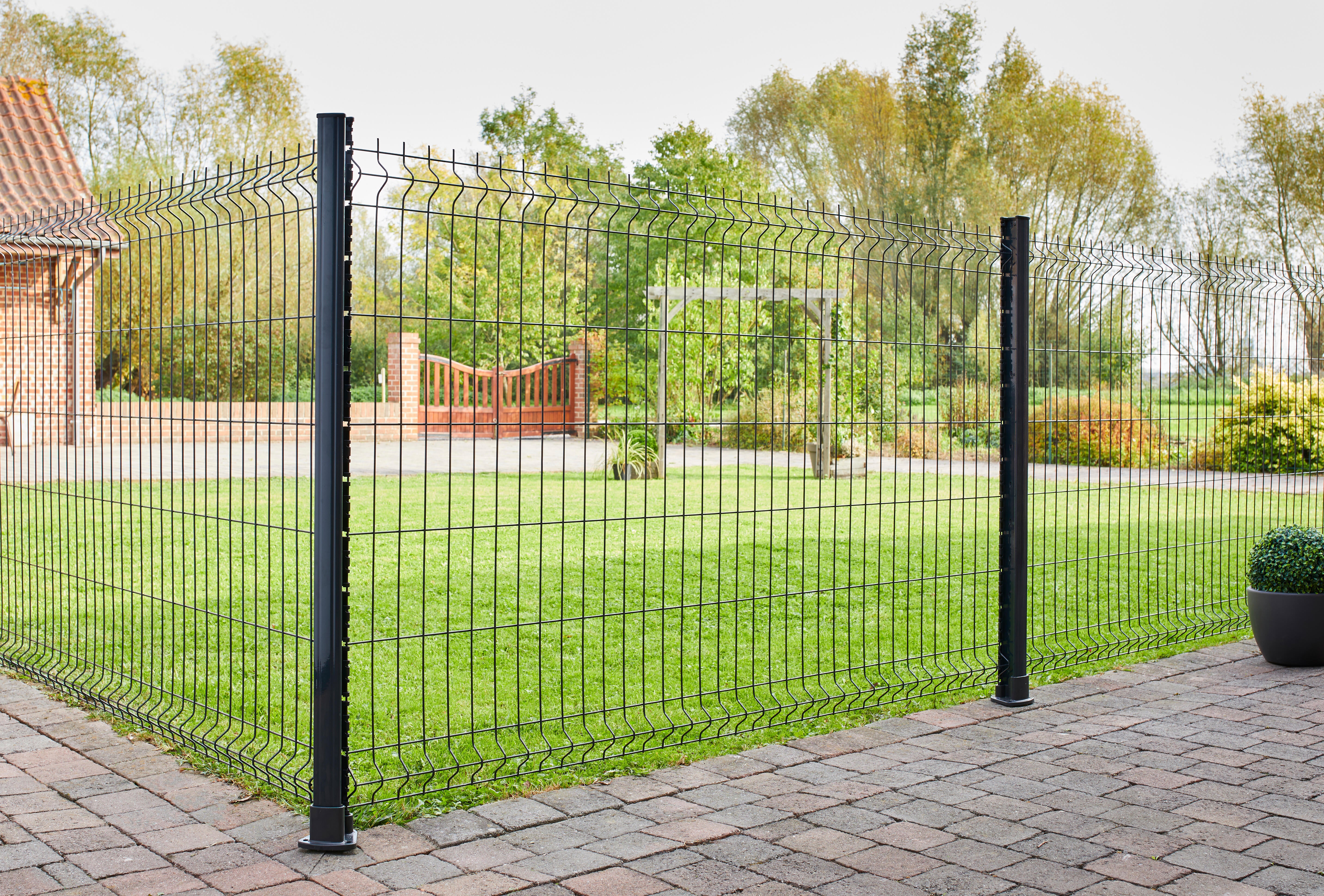 Panneau grillage rigide gris H.123 x l.200 cm Diam.4 mm - 3
