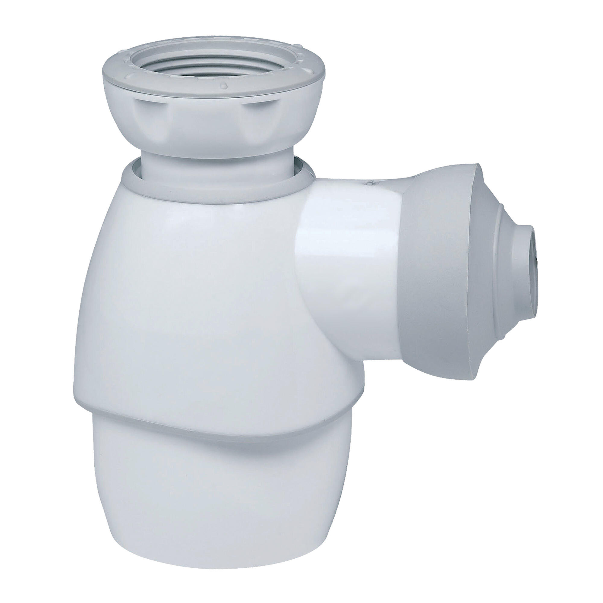 Siphon pour lavabo Diam.32 mm gain de place réglable en hauteur blanc NF - WIRQUIN - 5