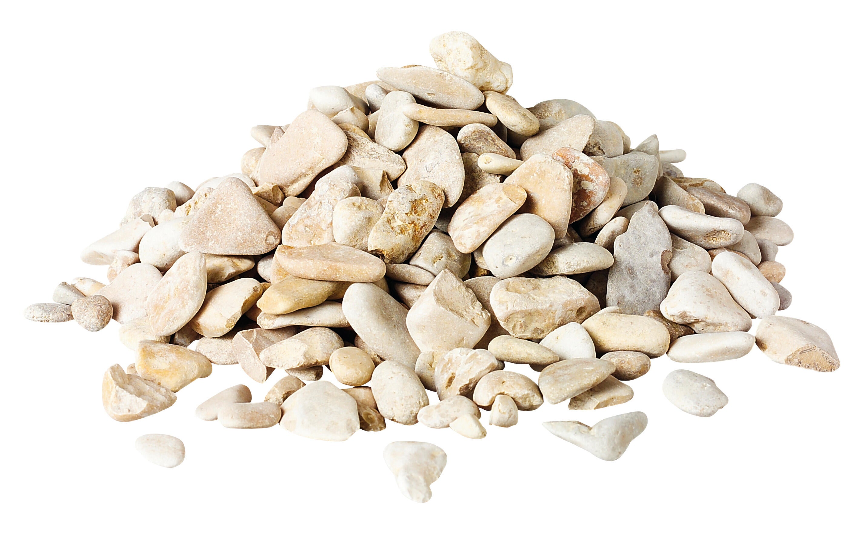 Sac gravillon décoratif calcaire blanc, 25 kg - 5