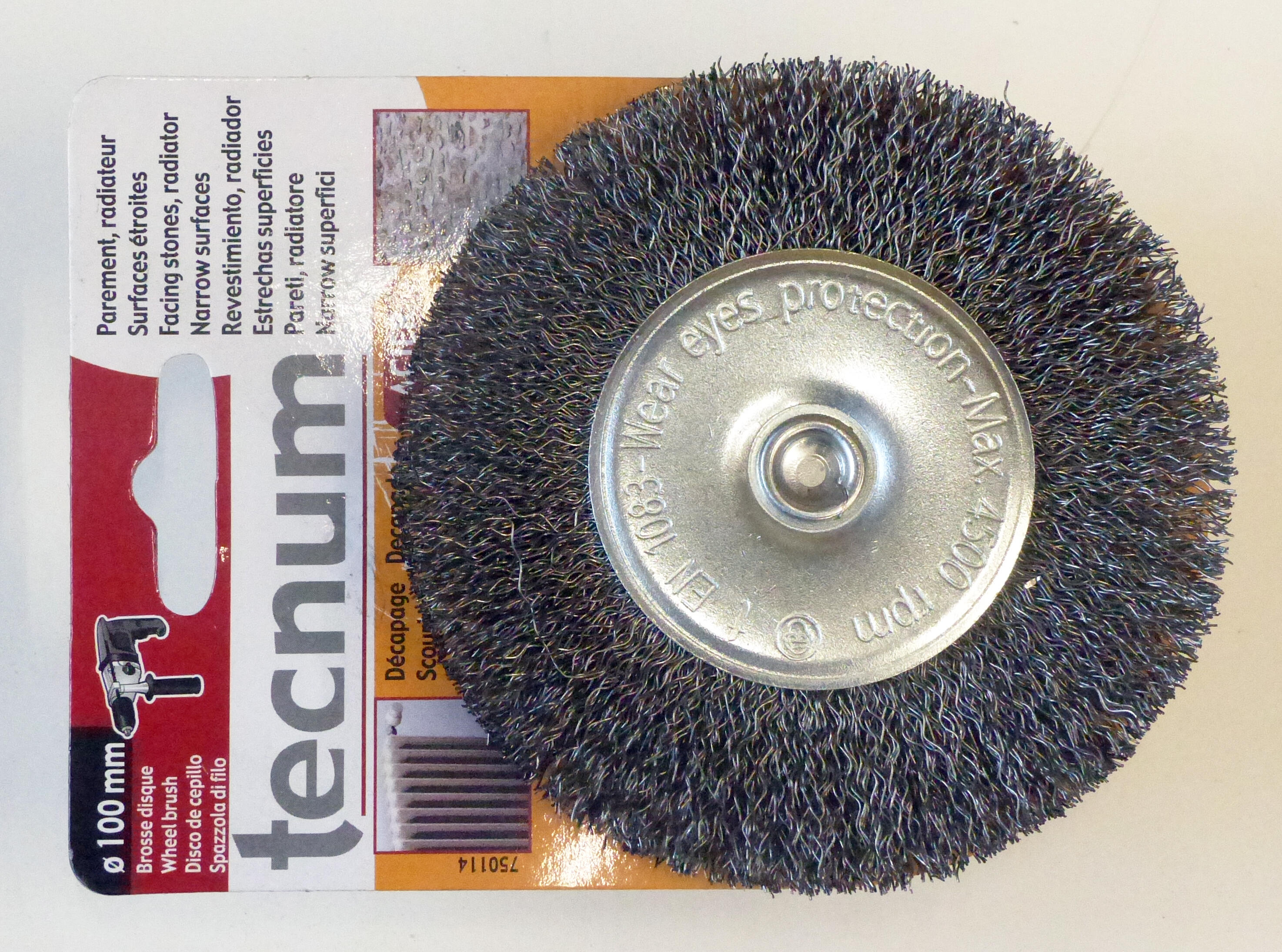 Brosse abrasive pour perceuse Diam.100 mm  - FARTOOLS - TECNUM - 4
