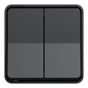 Double interrupteur saillie Mureva Styl SCHNEIDER ELECTRIC anthracite Leroy Merlin Les bons plans des petits projets avant l'été