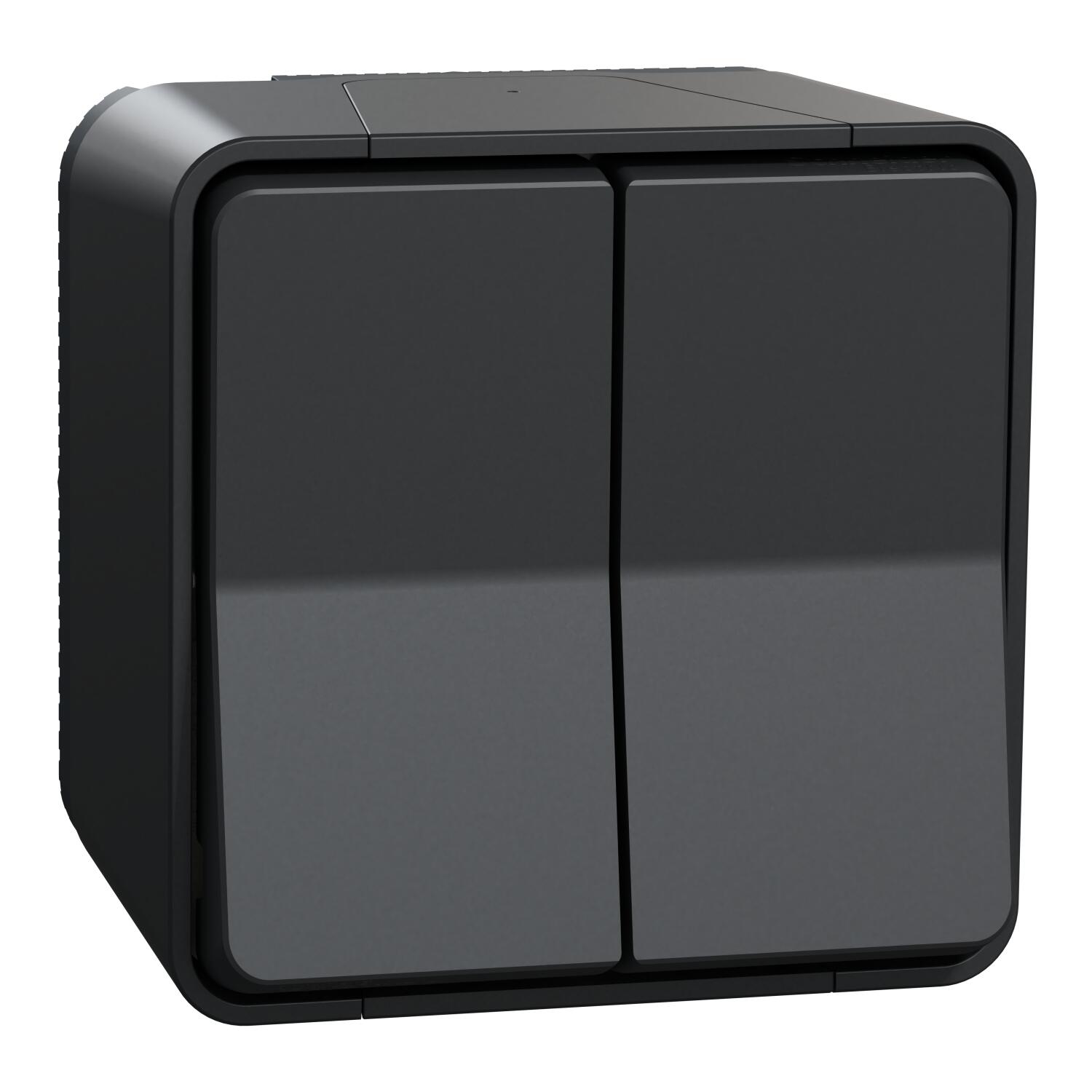 Double interrupteur saillie Mureva Styl SCHNEIDER ELECTRIC anthracite - 3