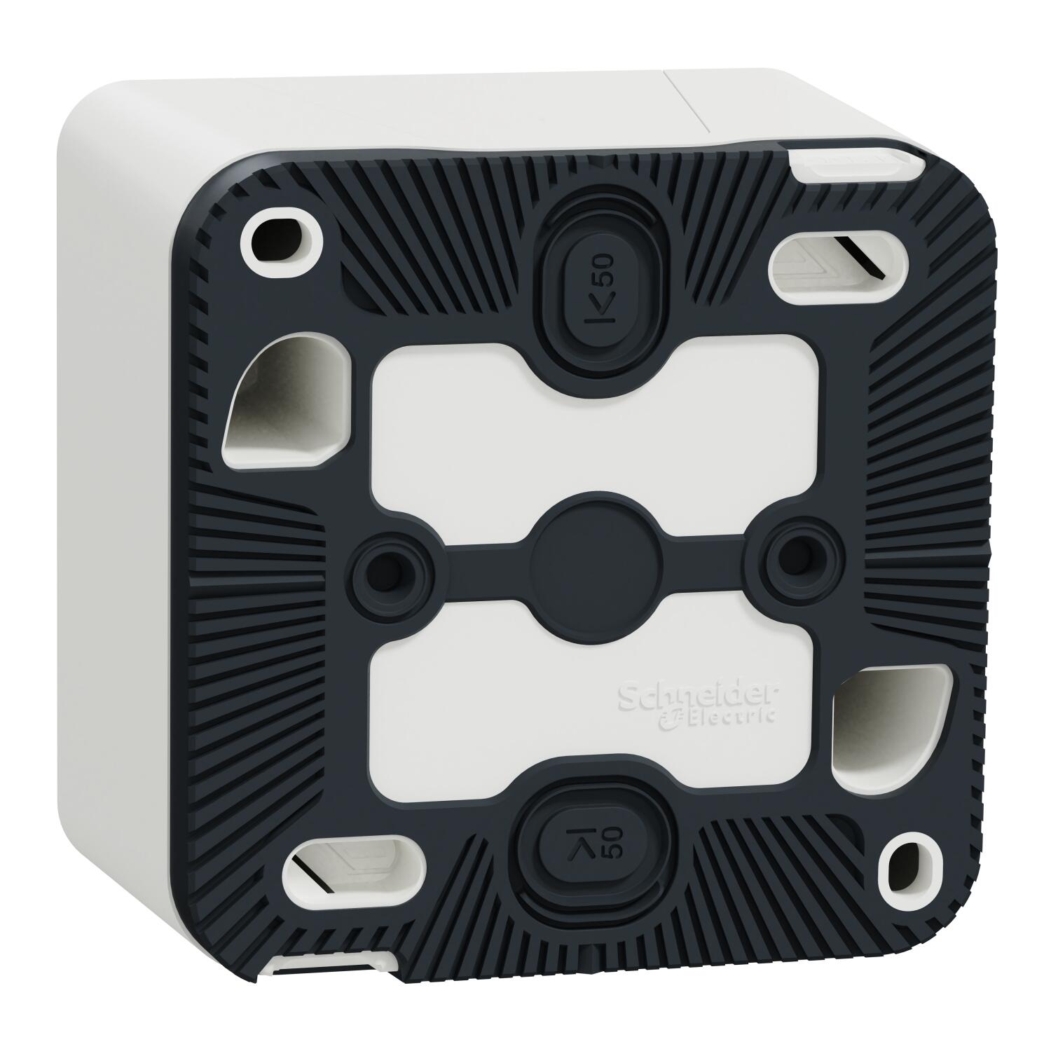 Poussoir étanche saillie complet Mureva Styl, SCHNEIDER ELECTRIC, blanc - 10