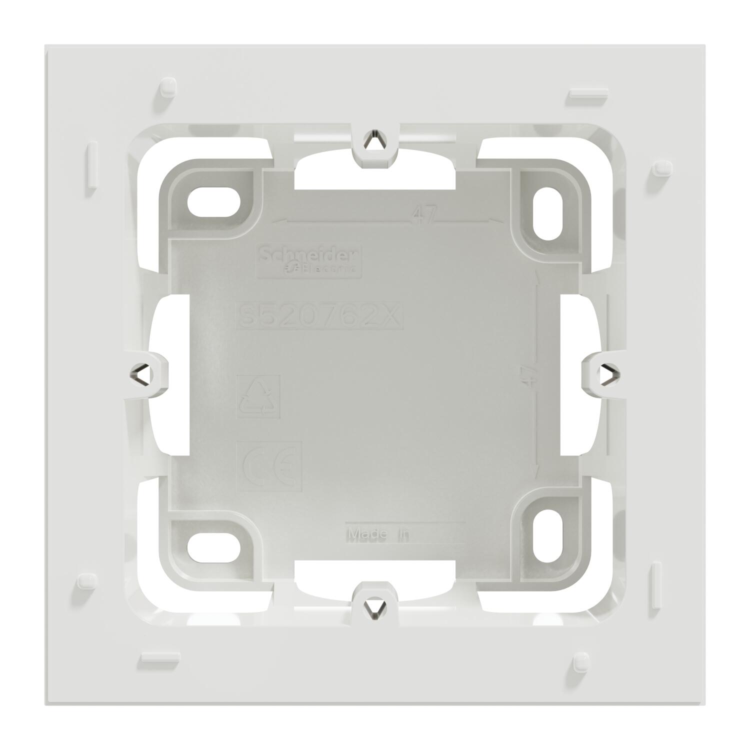 Cadre 1 poste blanc Odace - SCHNEIDER - 6