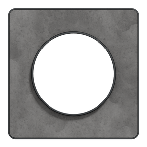Plaque simple Odace Touch, SCHNEIDER ELECTRIC, ardoise liseré anthracite