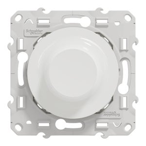 Variateur rotatif LED - 2 fils - zigbee Wiser Odace, SCHNEIDER ELECTRIC, blanc