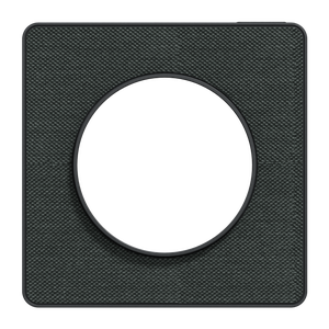 Plaque simple Odace Kvadrat, SCHNEIDER ELECTRIC, tissu ombre liseré anthracite