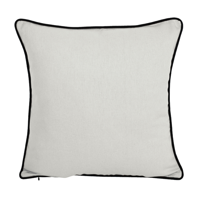 Cojín decorativo cuadrado Kalpe algodón liso blanco INSPIRE 45x45cm