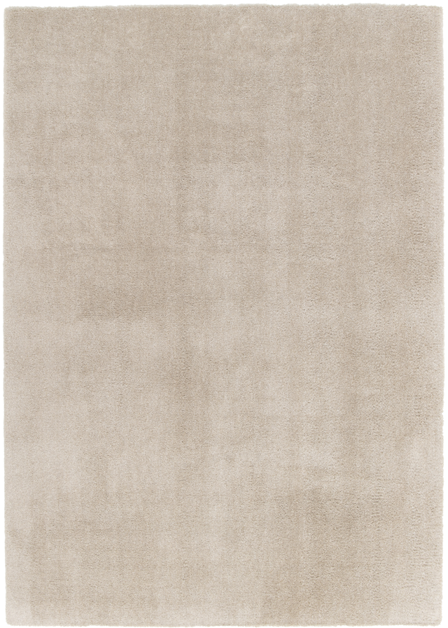 Alfombra poliéster Enzol 120x170cm pelo mediano INSPIRE base antideslizante liso beige paper lavable en lavadora