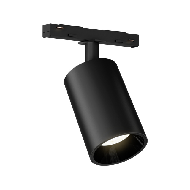 Pack 2 Focos Orientables Para Carril GU10 - 220V, Aluminio, 360° Giro, IP20, Color Negro