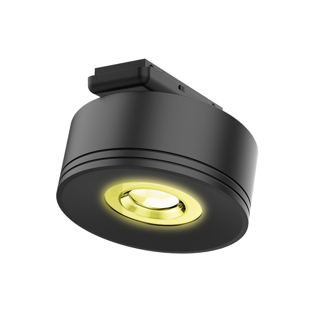 Foco de carril magnético orientable LED CCT/Dimable negro redondo INSPIRE
