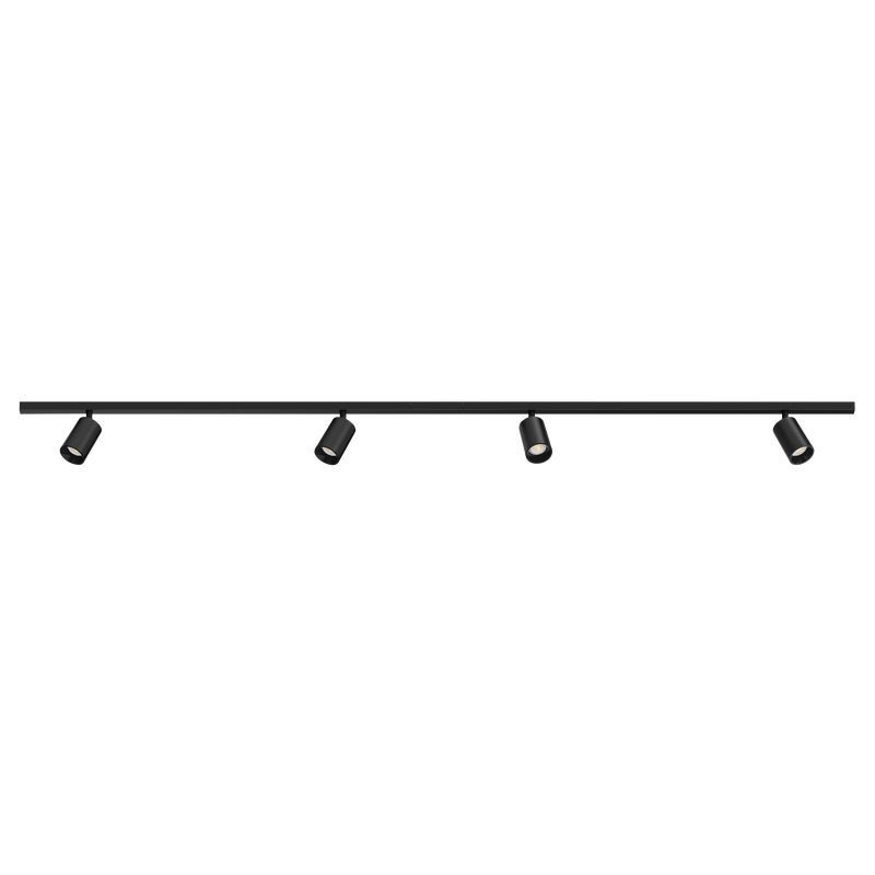Zestaw szynowy Warna czarny 500 lm 4 x LED Inspire