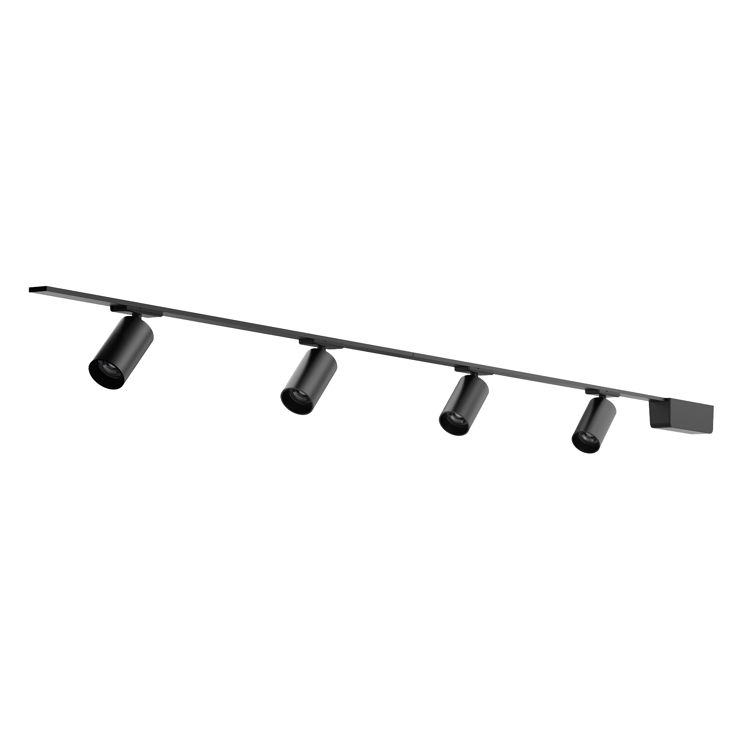 Zestaw szynowy Milma czarny 4 x LED Inspire