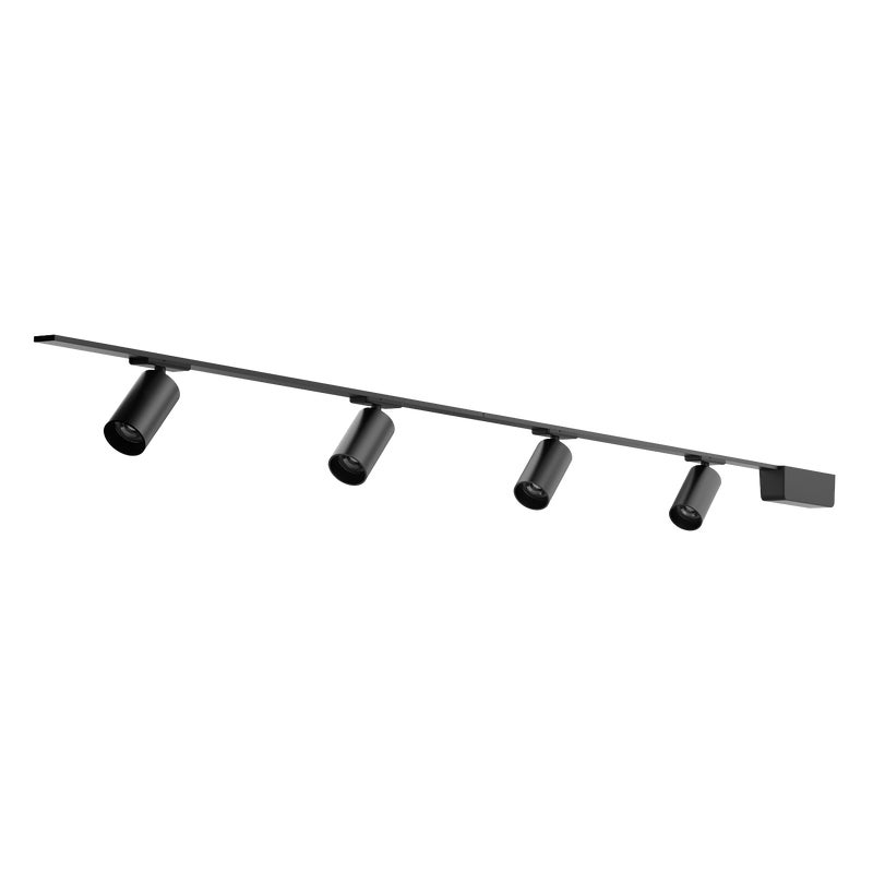 Zestaw szynowy Milma czarny 4 x LED Inspire