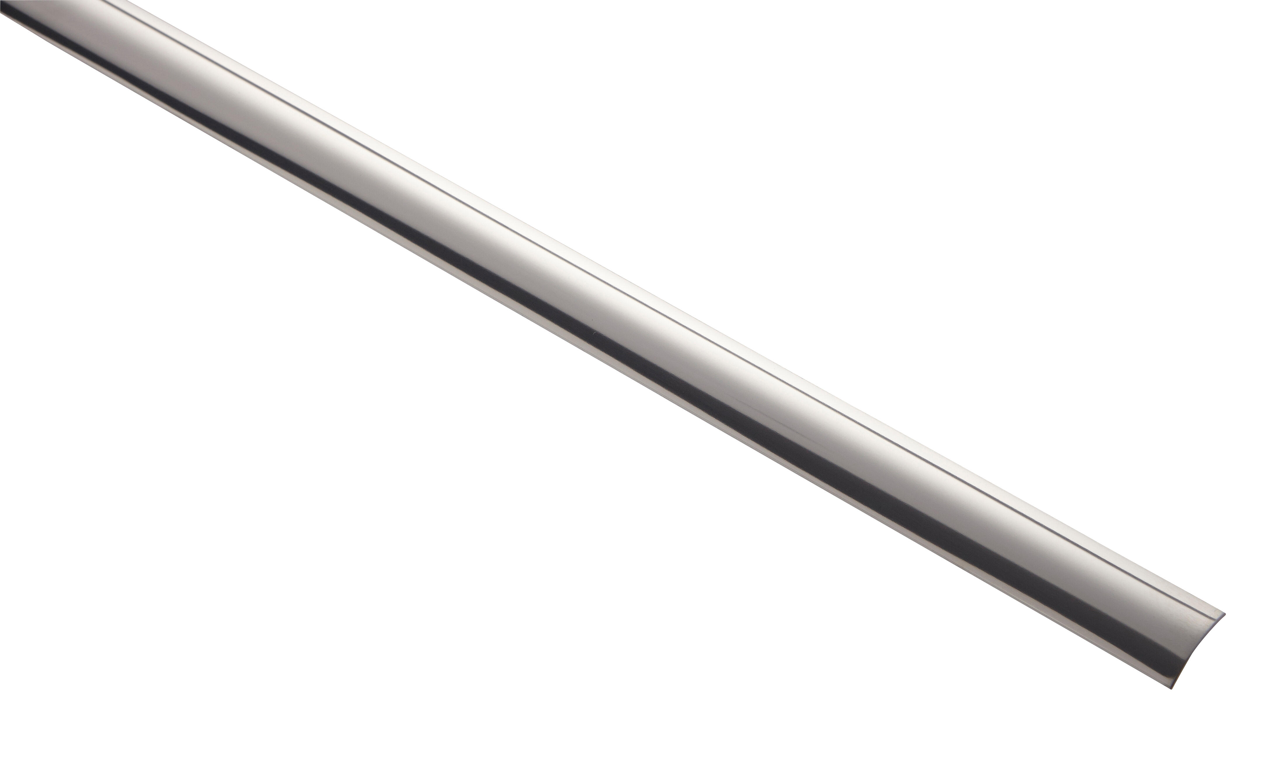 Barre de seuil inox brillant auto-adhésif L.93 x l.3 cm Presto - 3