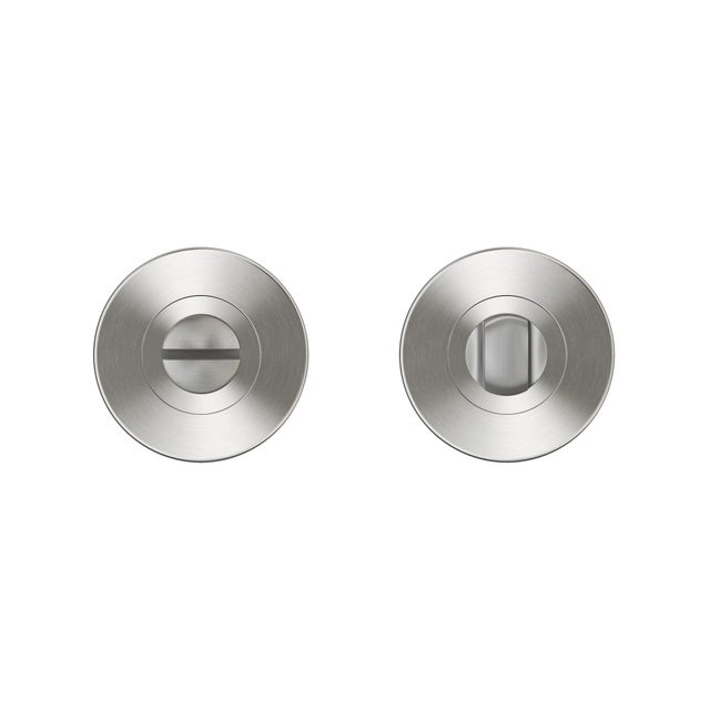 Rosaces condamnation aspect nickel pour poignée de porte THEA/INELA/DAREN x2