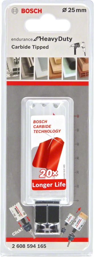 Scie trépan carbure Diam.25 mm Heavy Duty  - 3