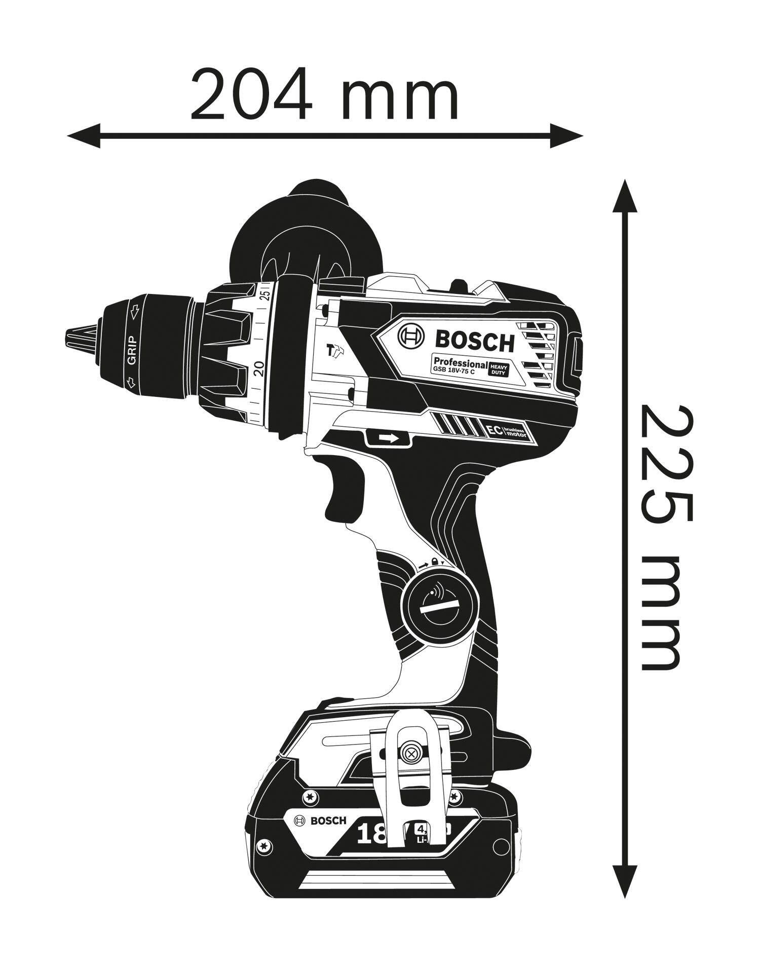 Perceuse visseuse à percussion sans fil 18V ProCore - BOSCH PROFESSIONAL - 2