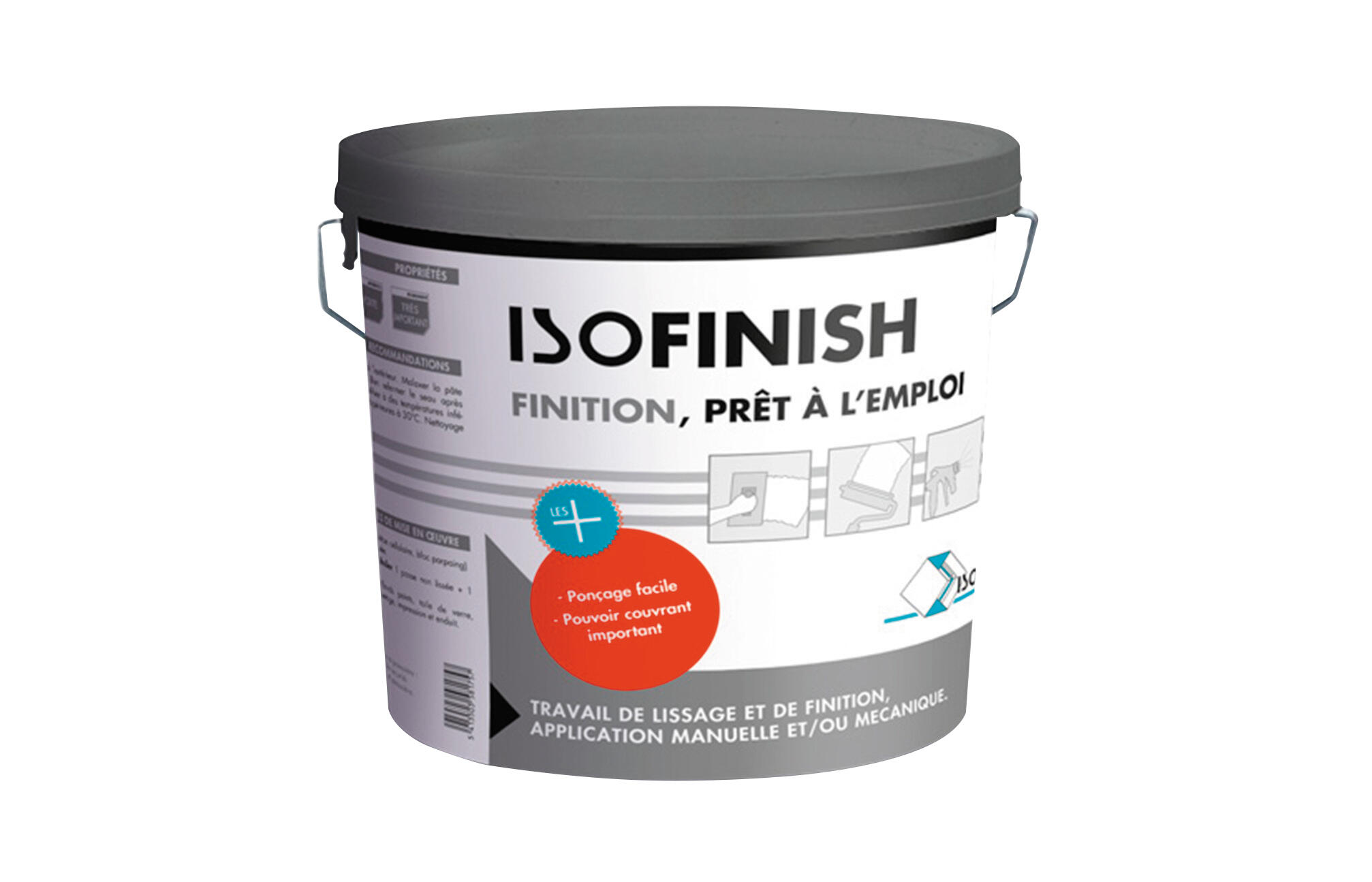 Enduit prêt a l'emploi Isofinish 16L Application au Rouleau ISOLAVA - 2