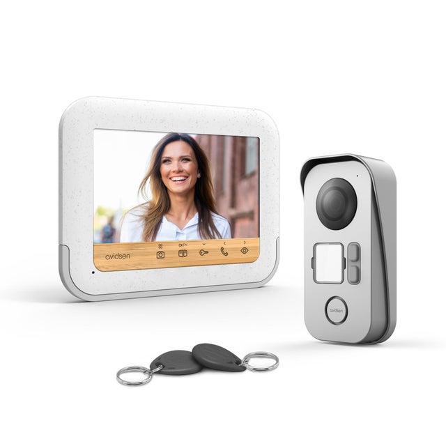 Visiophone filaire éco-responsable BambooView 112282 - Avidsen