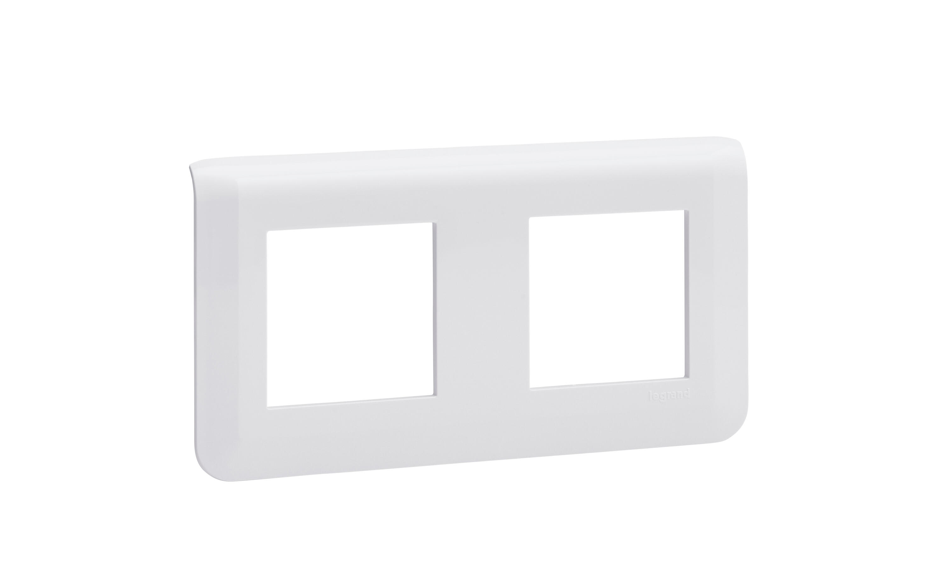 Plaque de finition 2x2postes blanche MOSAIC - LEGRAND - 2
