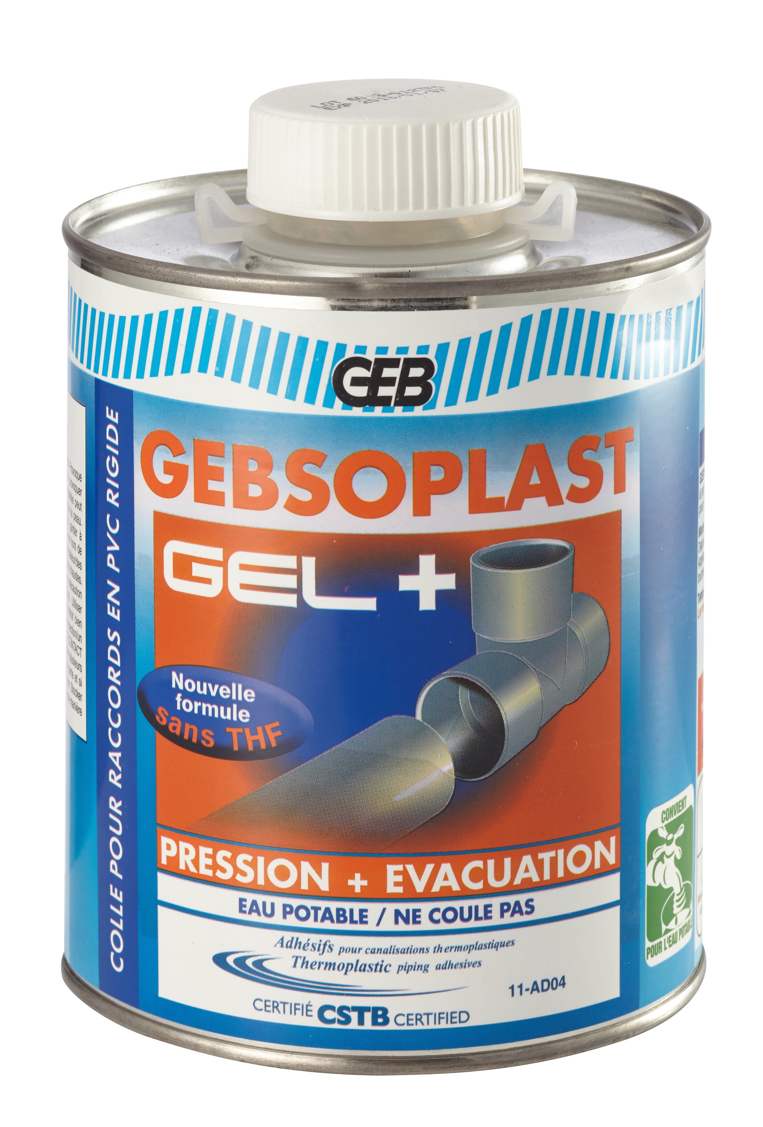 Colle PVC 1 L Gebsoplast Gel Plus - GEB - 2