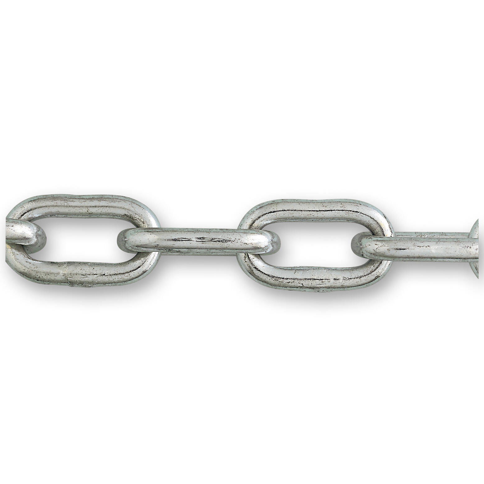 Chaîne droite soudée en acier zingué maillon court Diam.4 mm 5 m - 2