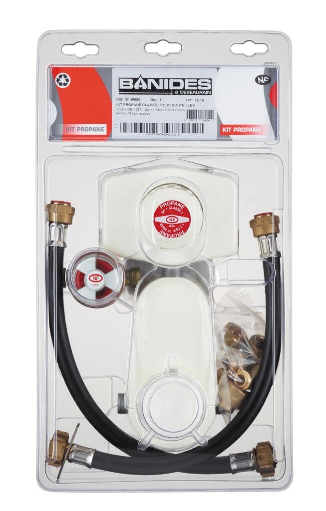 Kit d'installation domestique pour 2 bouteilles Propane lyres durée 5 ans - BANIDES - 2