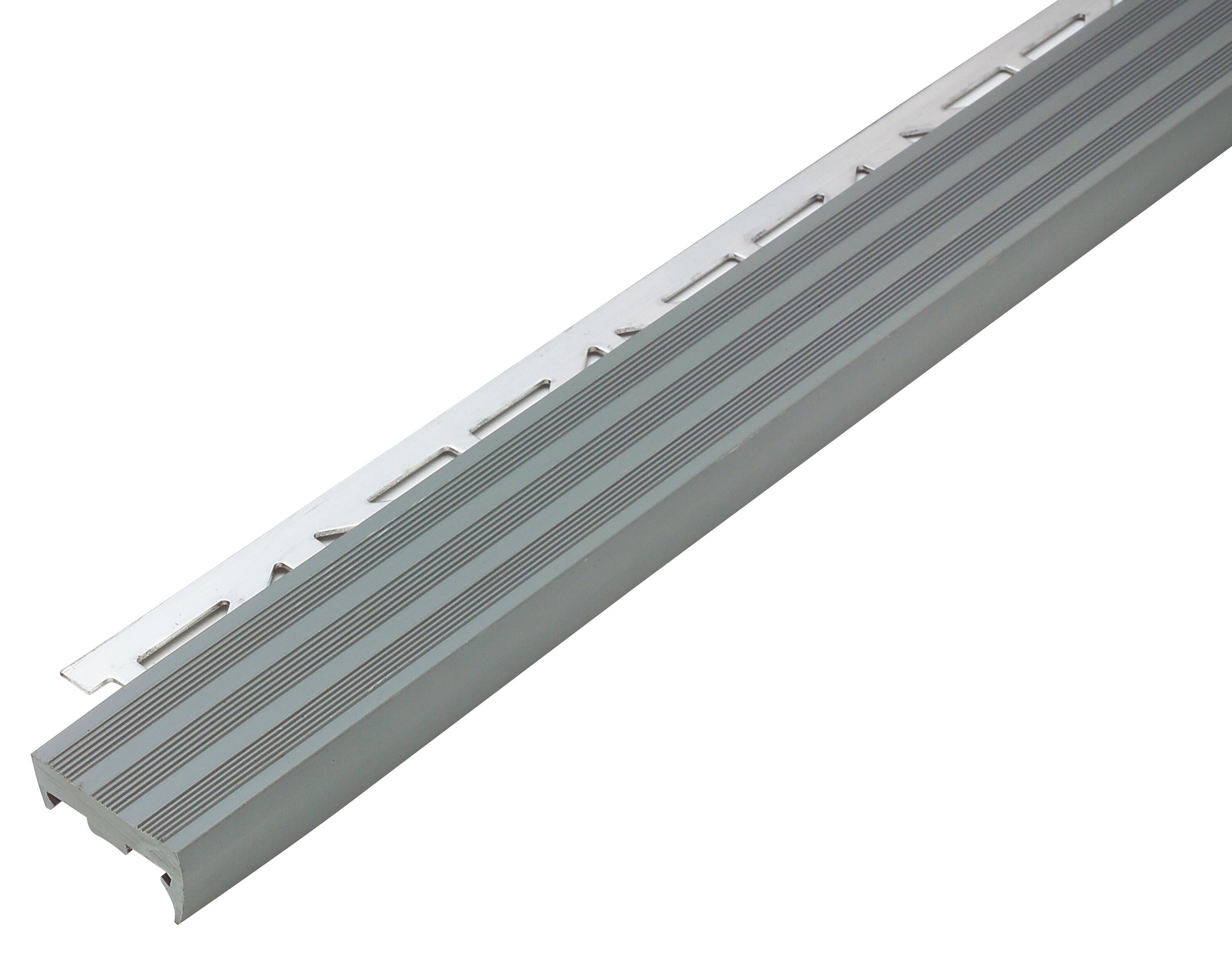 Nez de marche carrelage Ep.11 mm PVC noir L.1 m - 2