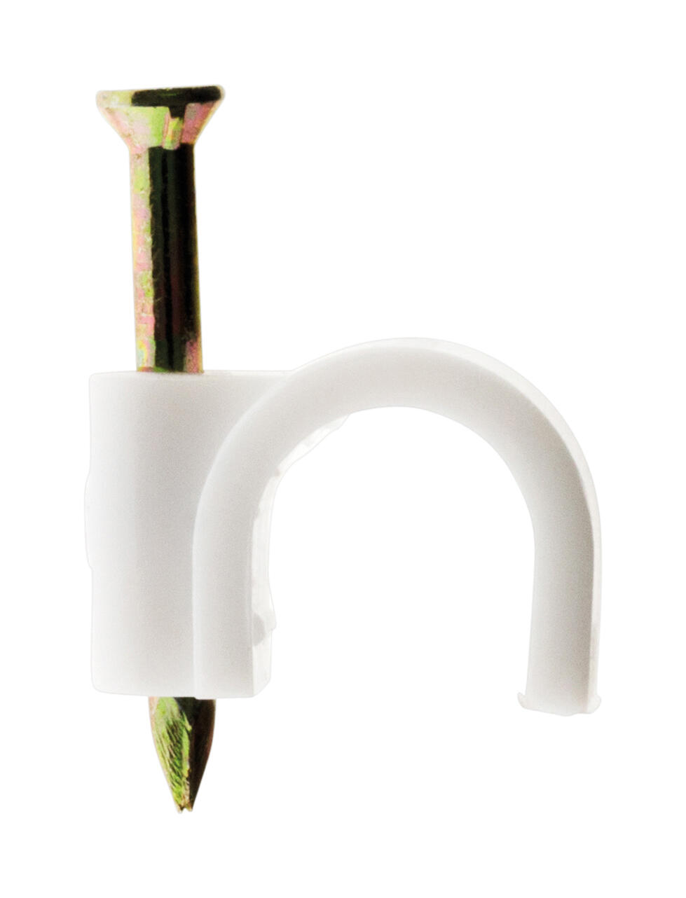 Lot de 100 cavaliers blanc Diam.10 mm  - 2