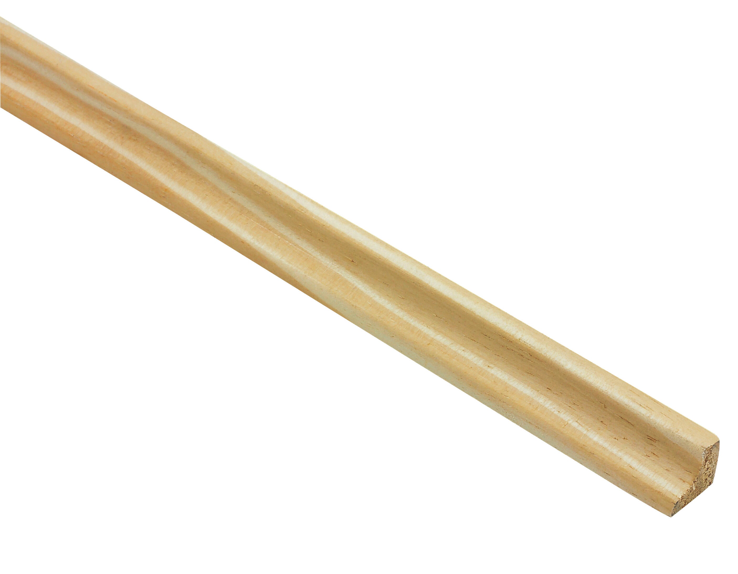 Baguette d’angle arrondie en pin petits nœuds 27,5 x 27,5 mm Long.2,4 m - SOTRINBOIS - 8