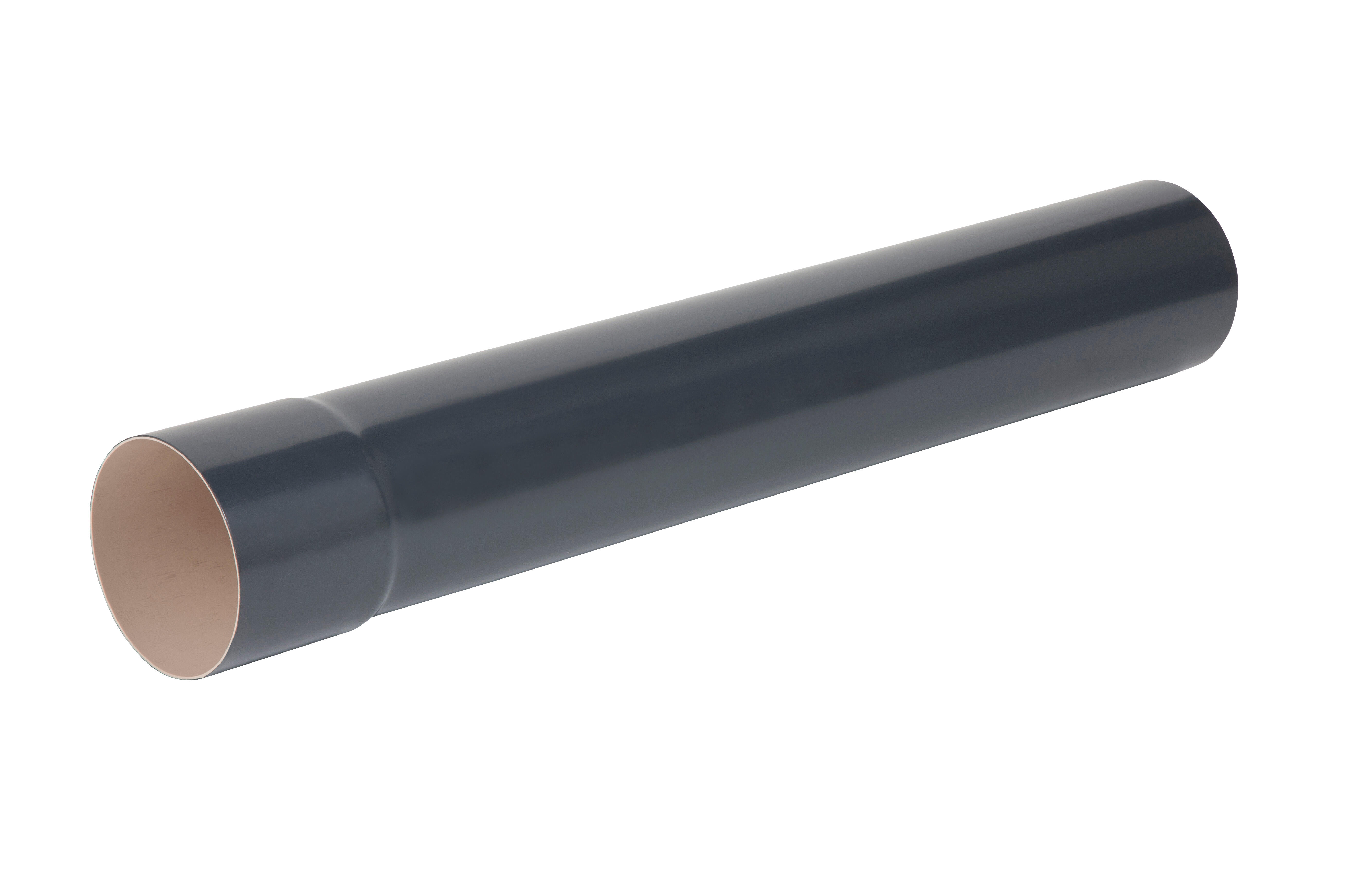 Tuyau de descente PVC ardoise Diam.80 mm Long.4 m - GIRPI - 2