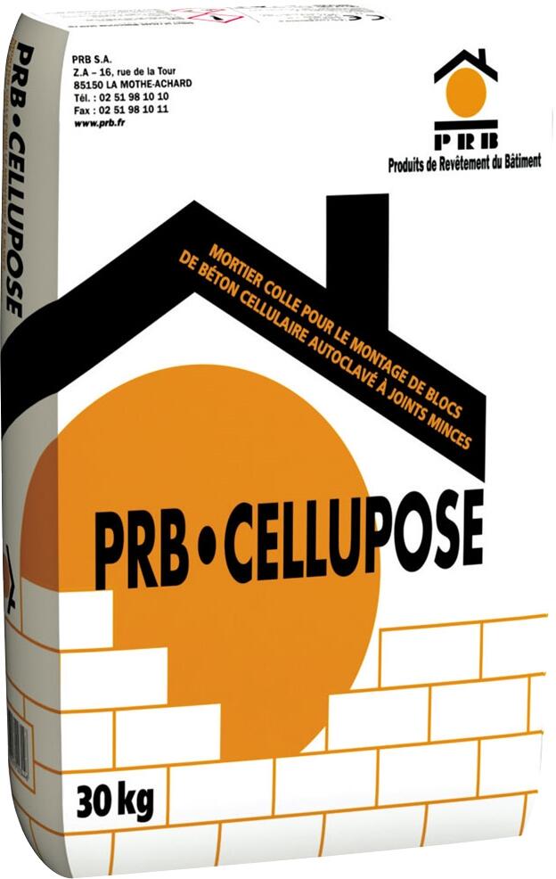 Mortier colle en poudre 30 kg - Cellupose PRB - 2