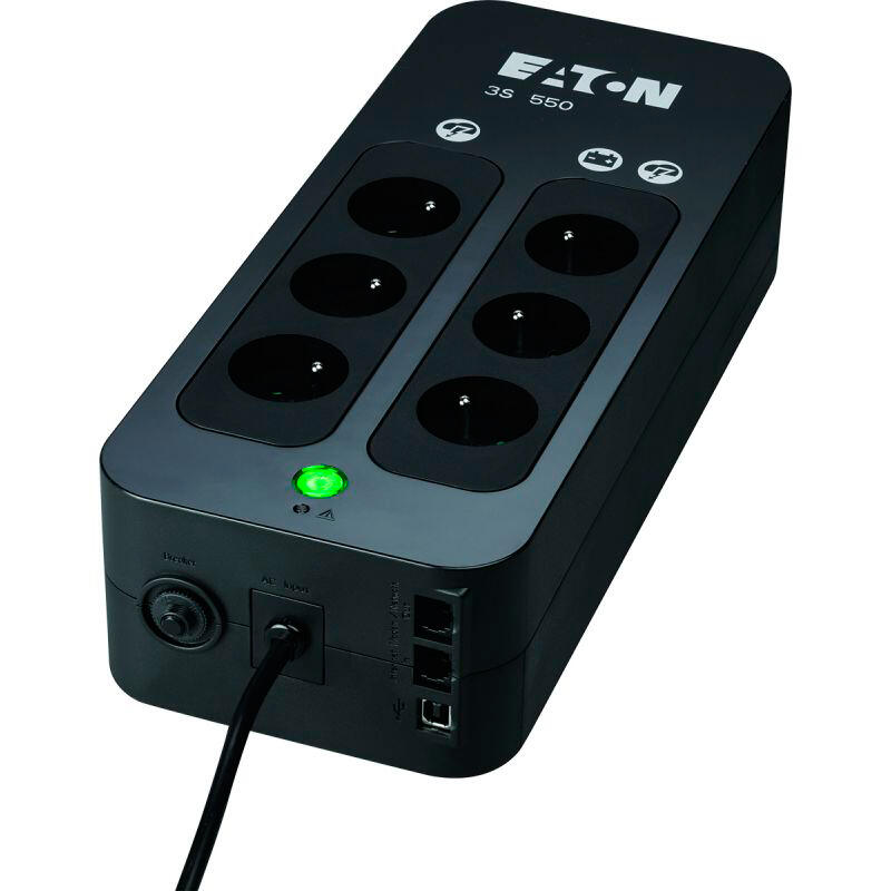 Onduleur 6 prises 2p+t 550va/330w eaton - 2