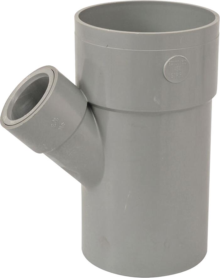 Embranchement mâle/femelle PVC Diam.100/40 mm, 45° - 3