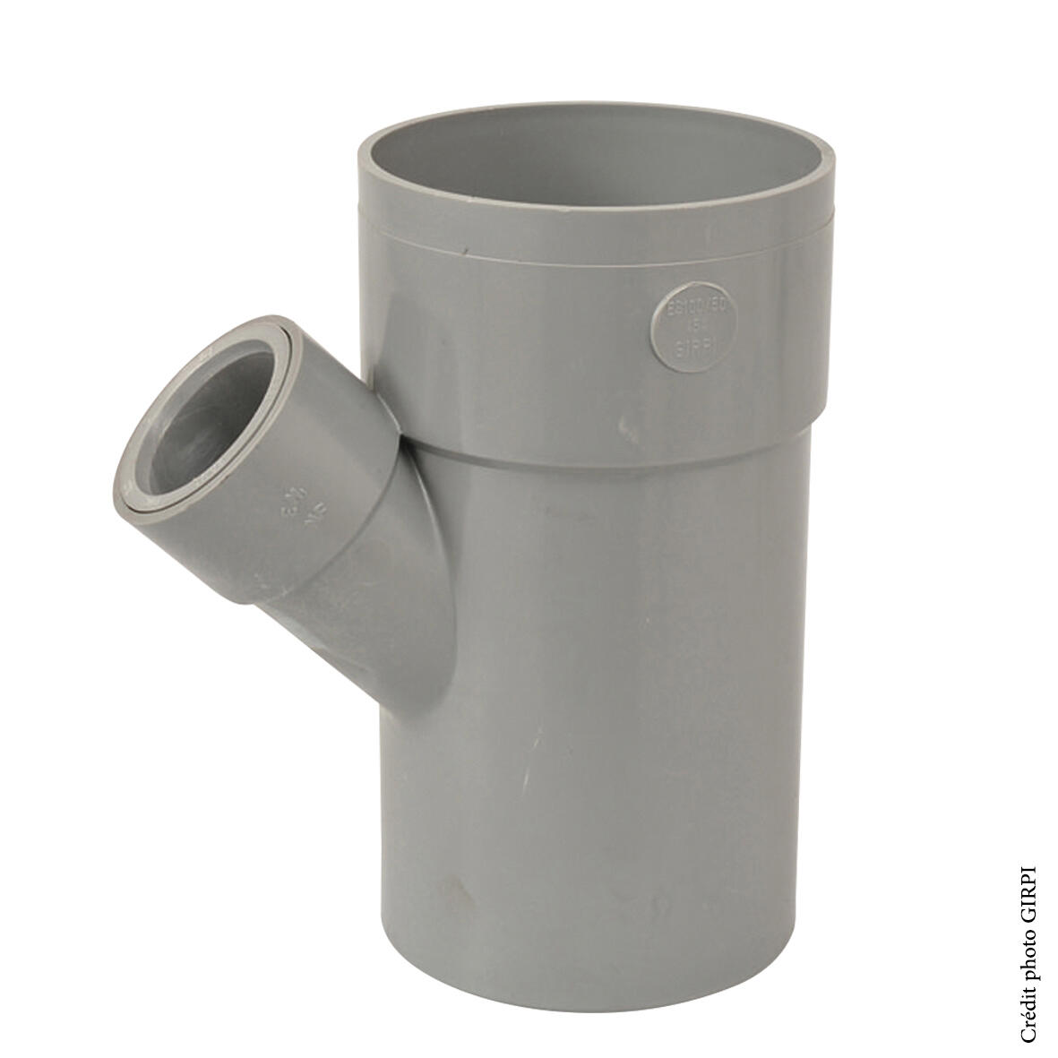 Embranchement mâle/femelle PVC Diam.100/40 mm, 45° - 2