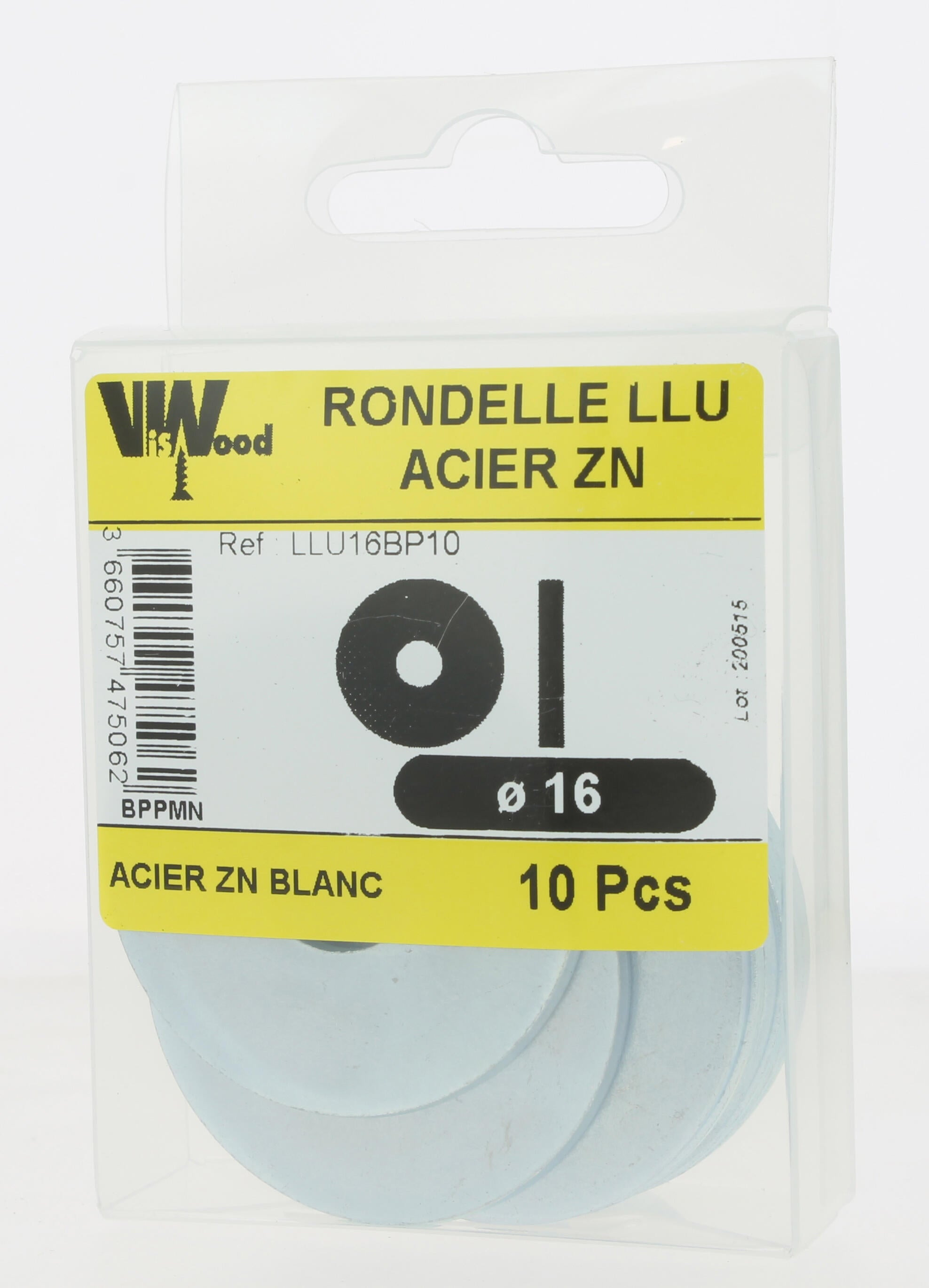 Lot de 10 rondelles extra large ZG D.16 x 50 x 3 mm - VISWOOD - 3