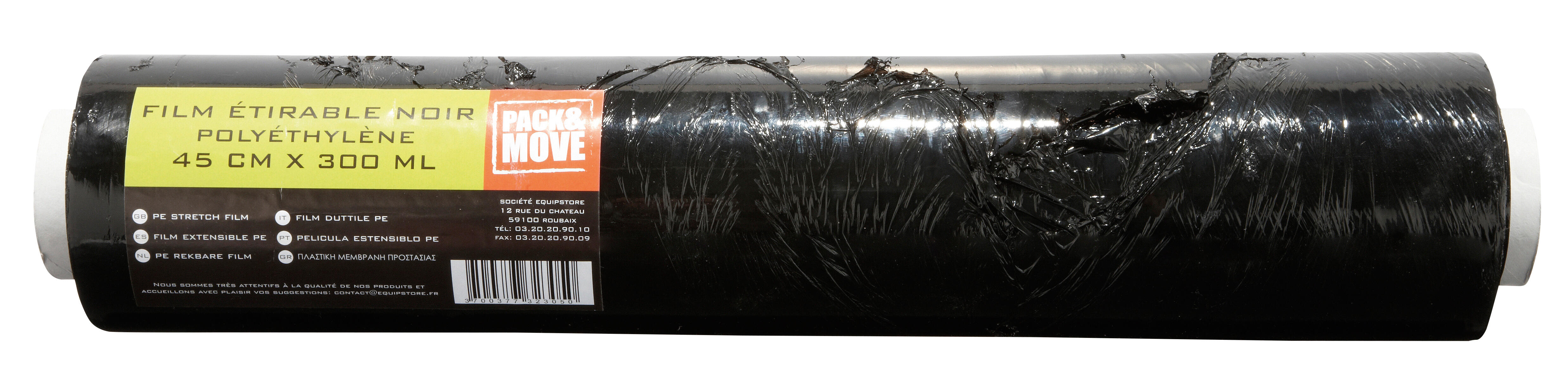 Rouleau de film étirable noir L.300 x l.45 cm - 2