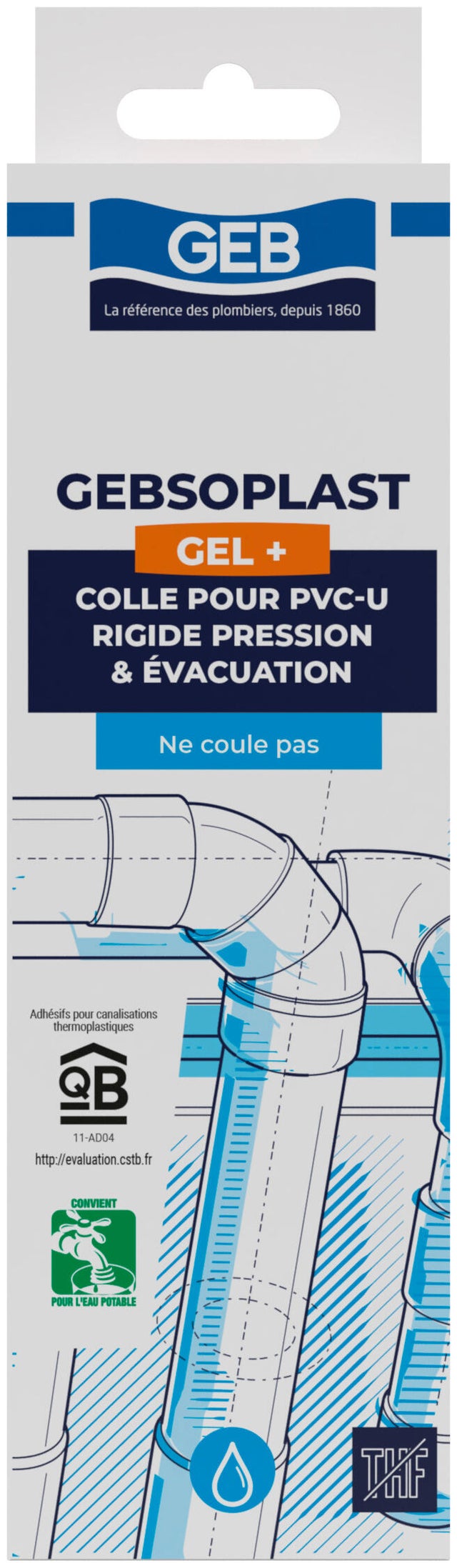 Colle PVC 125 ml Gebsoplast Gel Plus - GEB