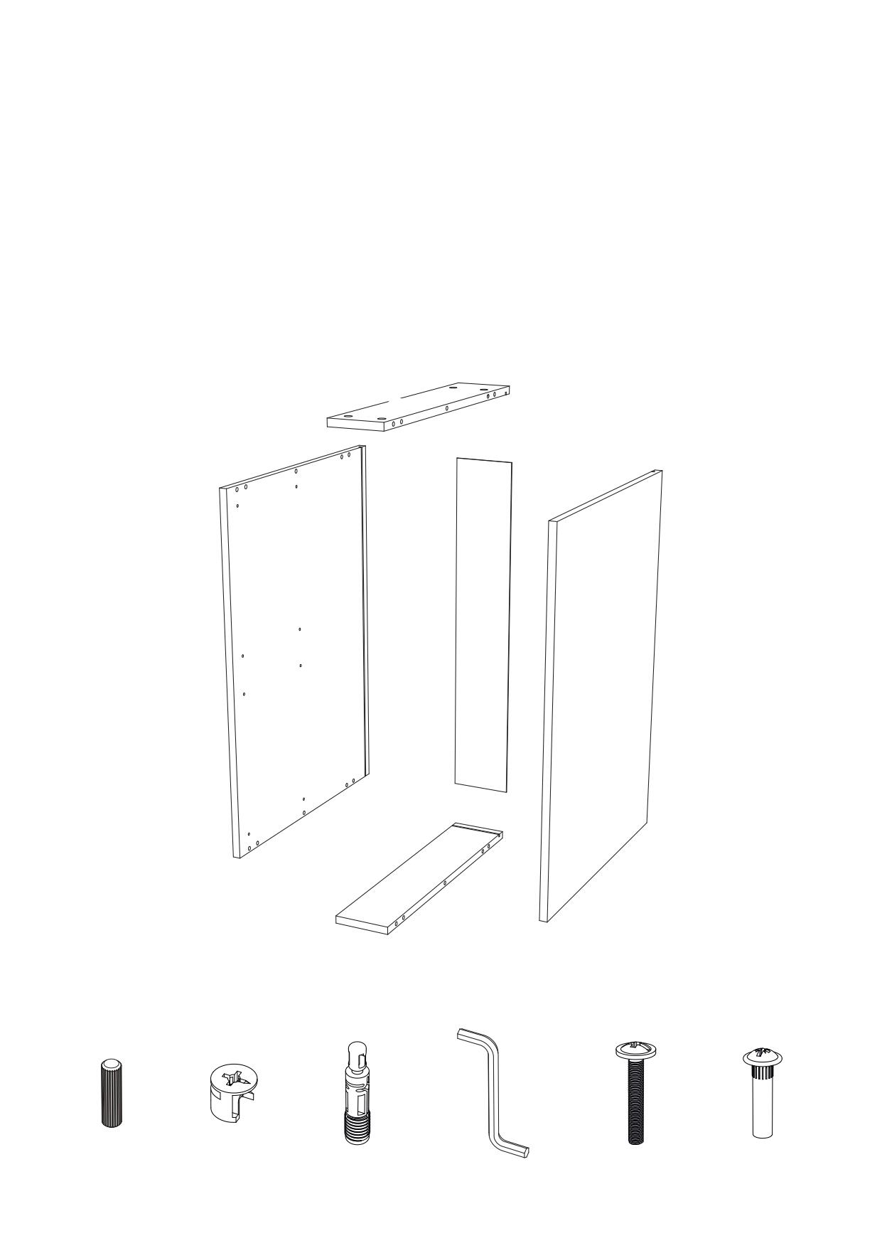 Caisson bas de cuisine l.15 x H.76,80 x P.56 cm Gris - 2