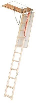 Escalier escamotable isolé en sapin confort l.60 x H.120 cm - 2