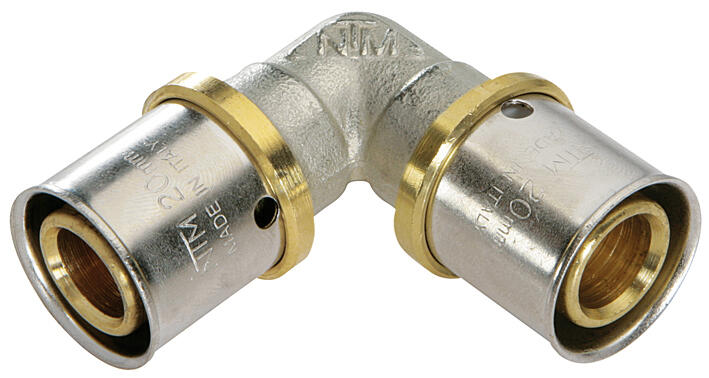Raccord coude multicouche à sertir Diam.16 mm (lot de 10) - 2