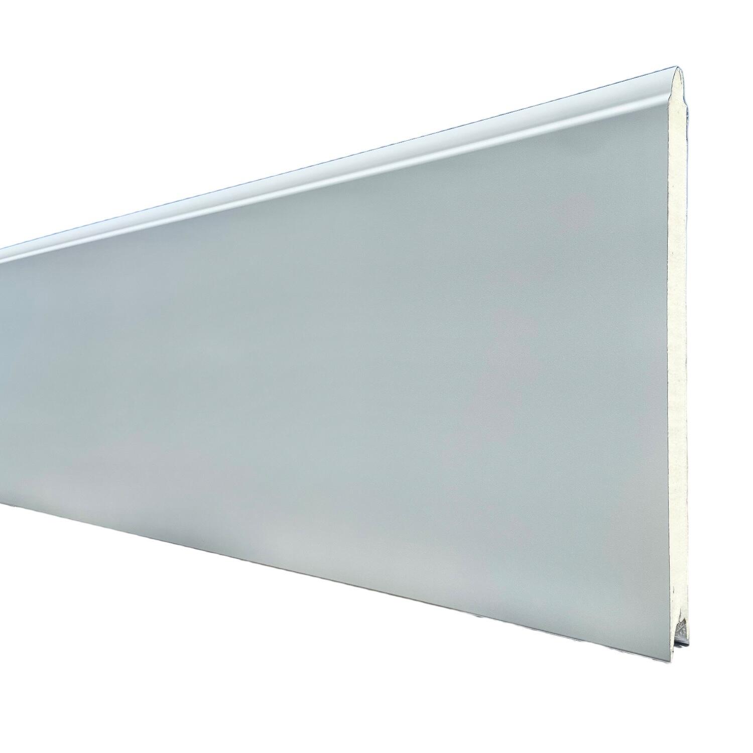 Porte de garage sectionnelle prémontée Motorisée sans rainure H.200 x l.240 Blanc  - 8