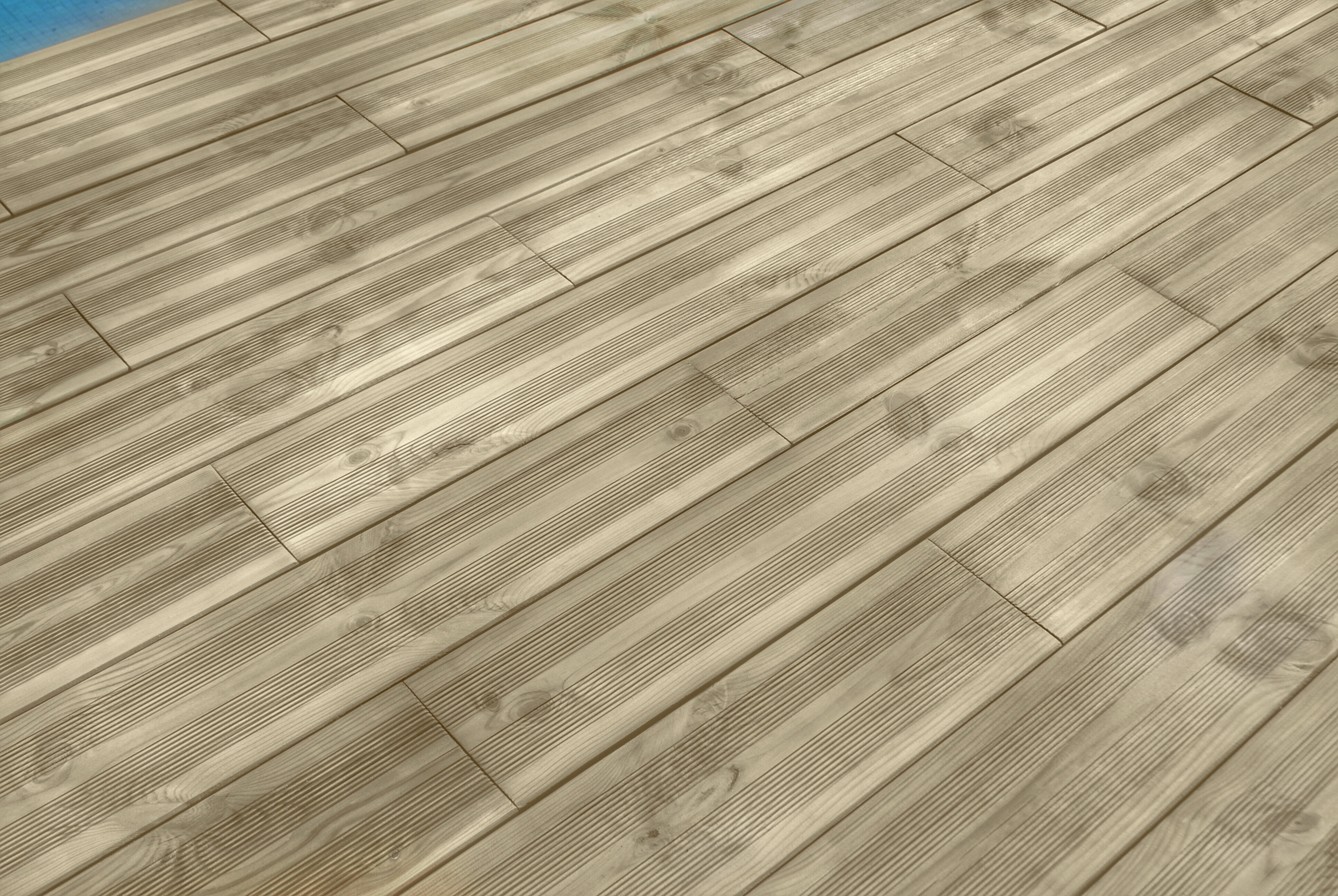 Lame de terrasse pin autoclave classe 4 30 x 170 mm Long. 4 m - 4