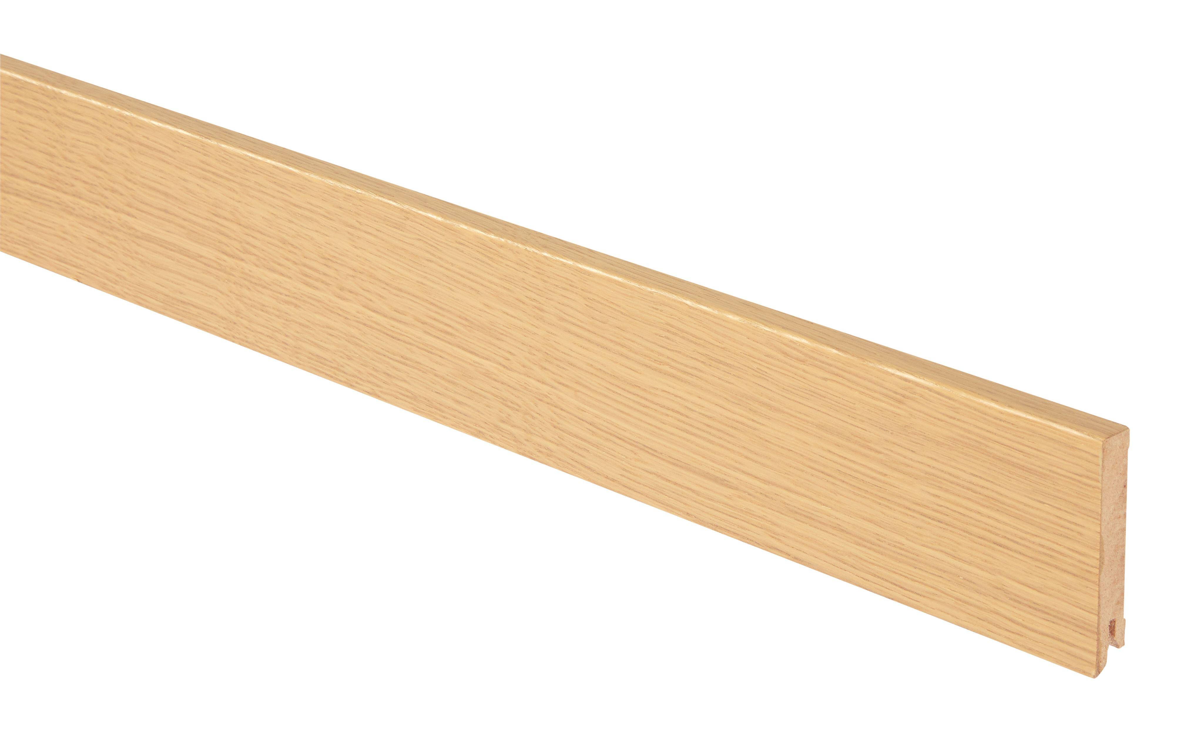 Plinthe bois effet bois H.8 x Ep.1,4 cm Long.2,15m Chêne Naturel - 2