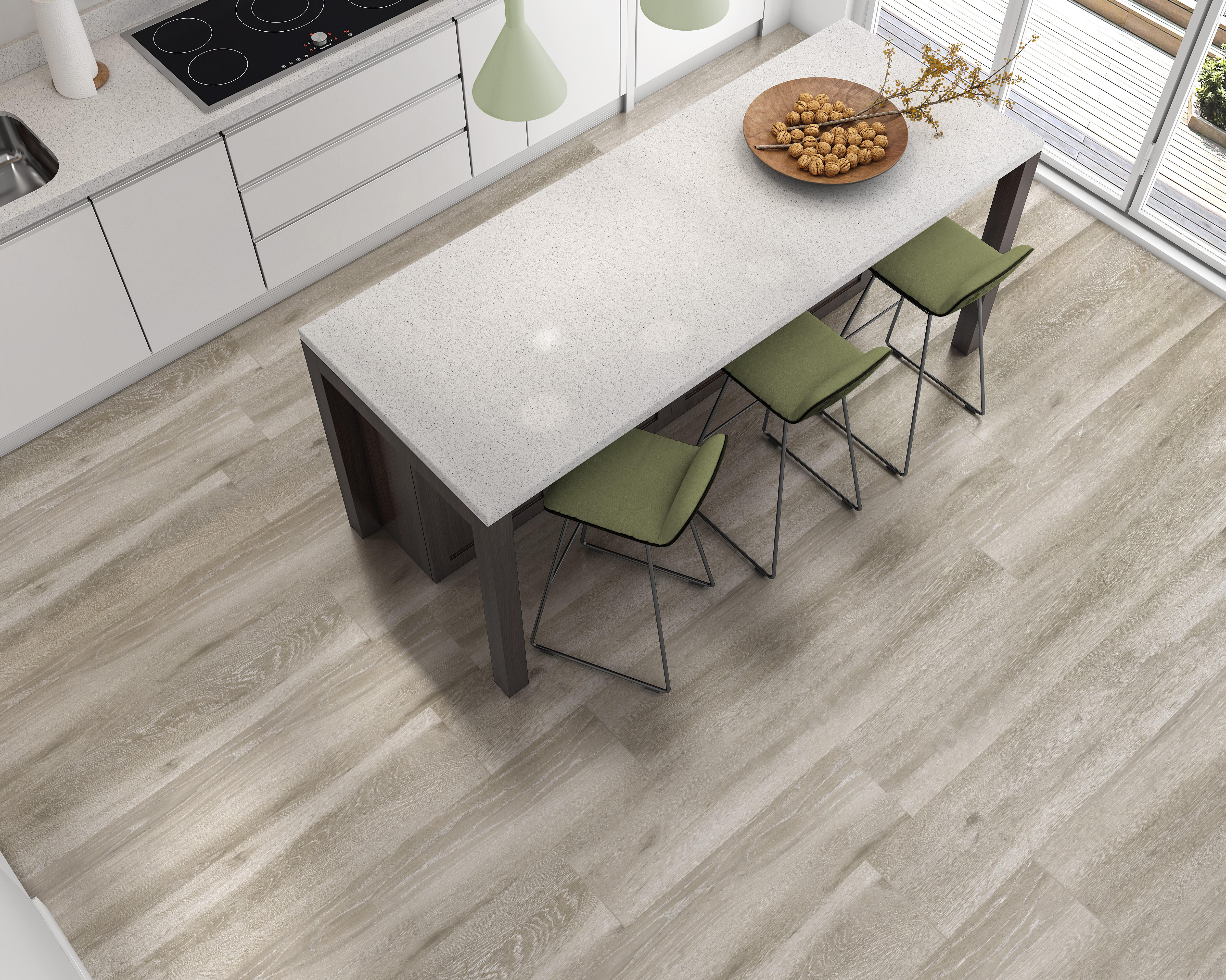 Carrelage sol extérieur effet bois l.23 x L.120 cm - Ordesa Taupe - 3