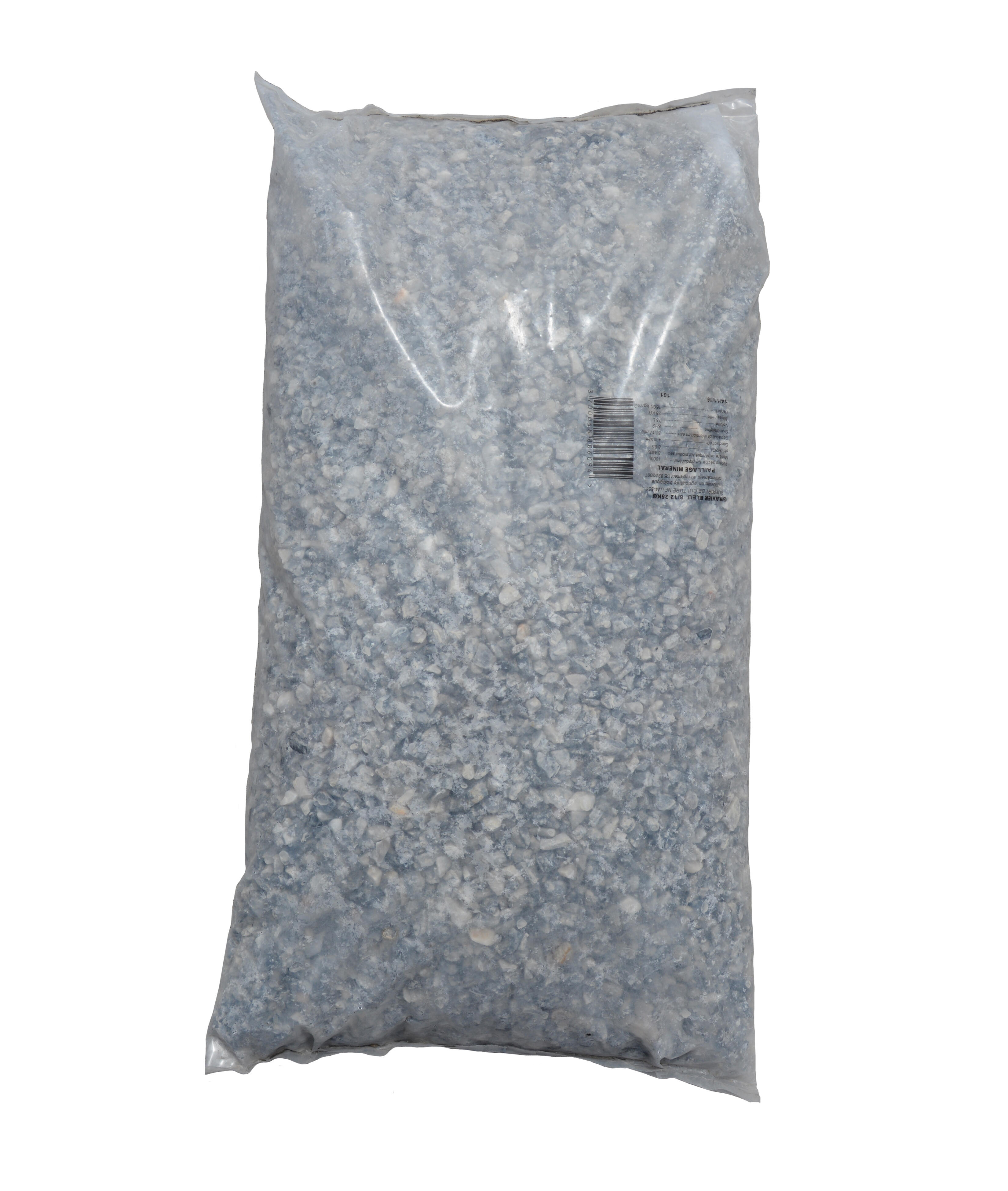 Sac gravier concassé décoratif bleu 8/12 mm, 25 kg - 2