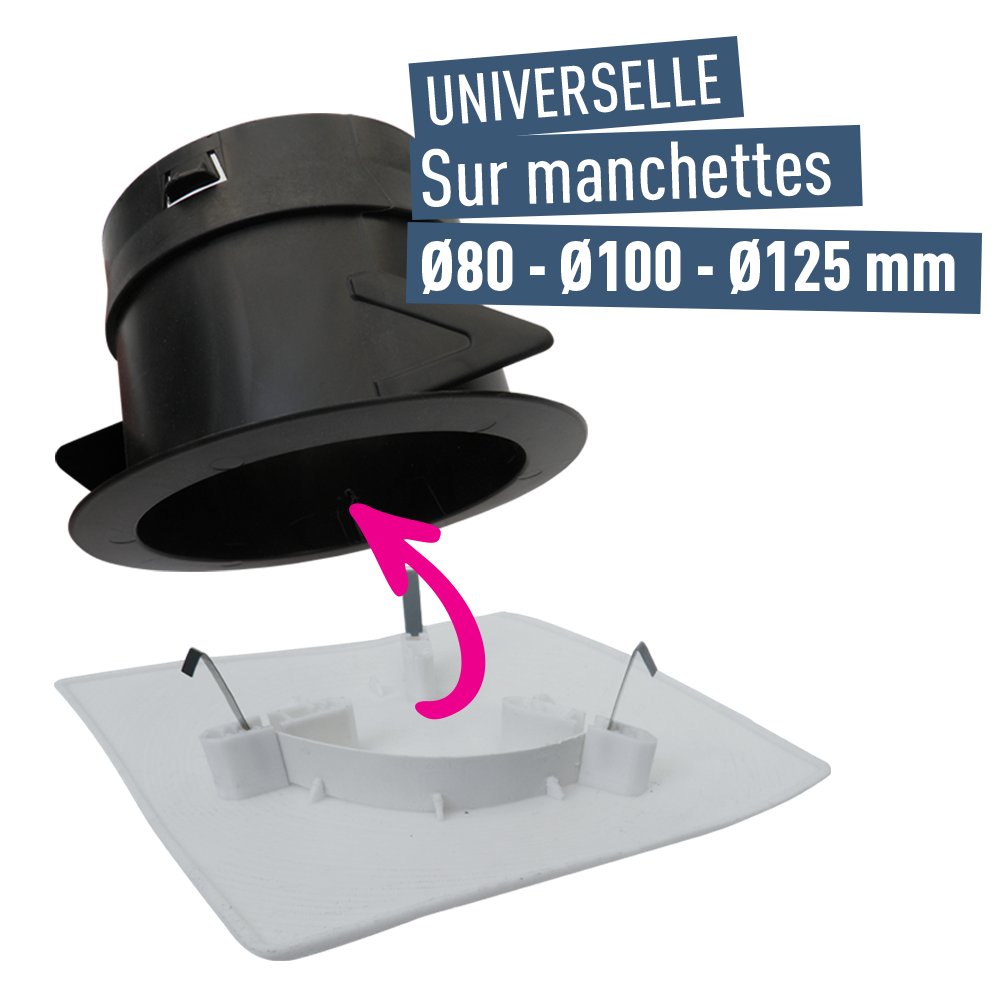 Facade bouche design Diam.80/100/125 mm - AUTOGYRE - 2