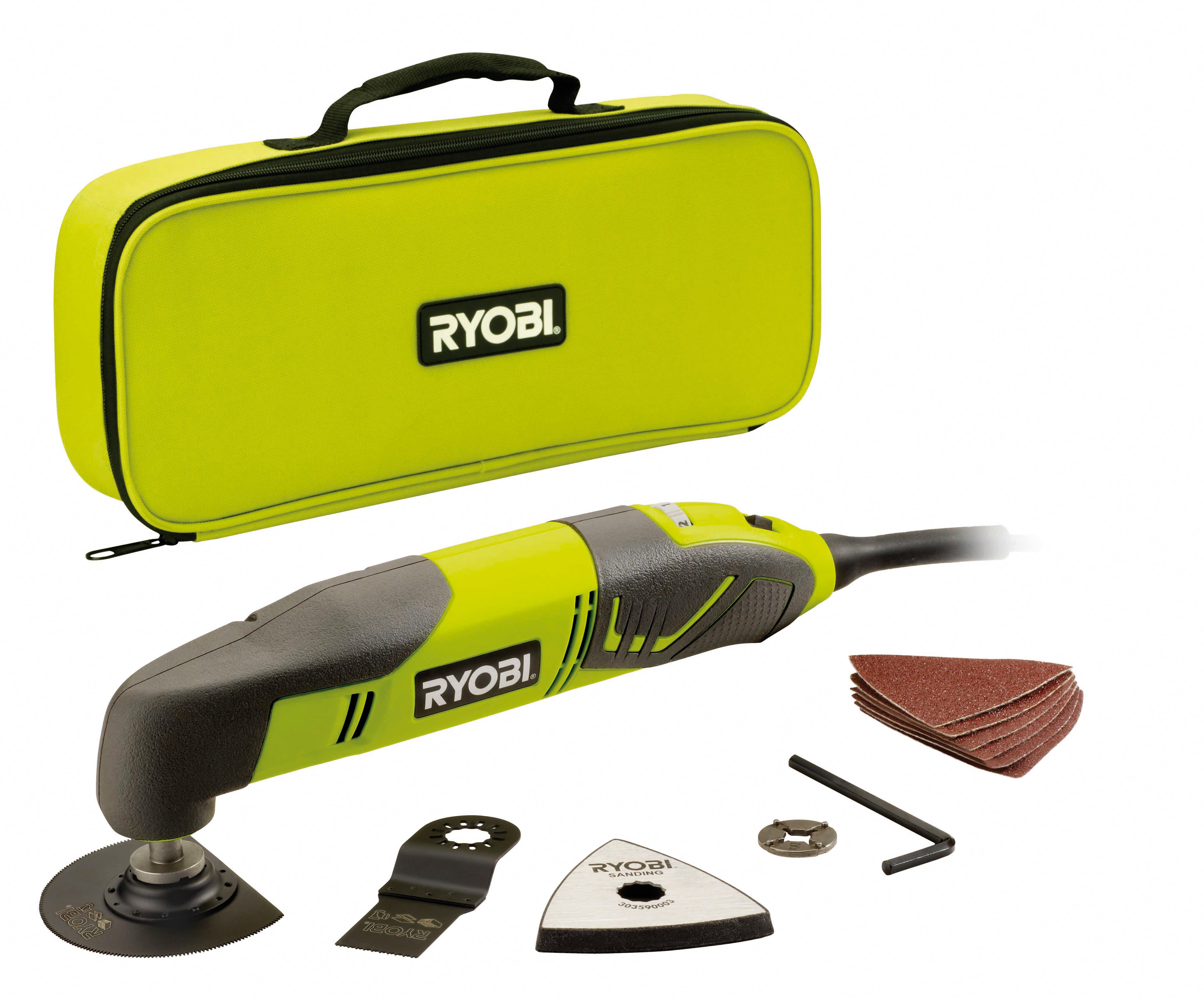 Multitool 200W découpeur ponceur outil multifonction + 10 Accessoires RMT200S - 5133001818 RYOBI - 6