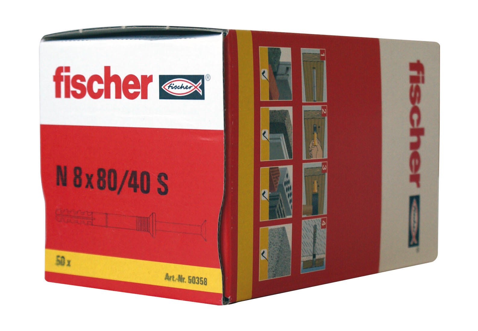 Chevilles à frapper nylon 8 X 80 BOITE 50 pcs - 7
